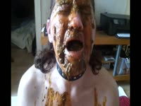 Poop Fetish Porn Tube - Horny mommy gets blinded by shit on her face